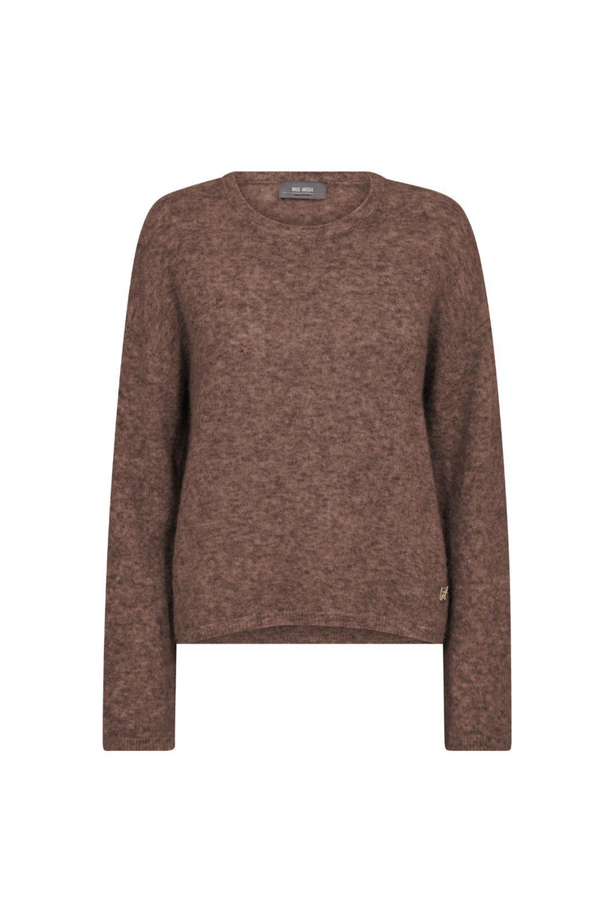 MAPE O-NECK KNIT COFFEE QUARTZ
