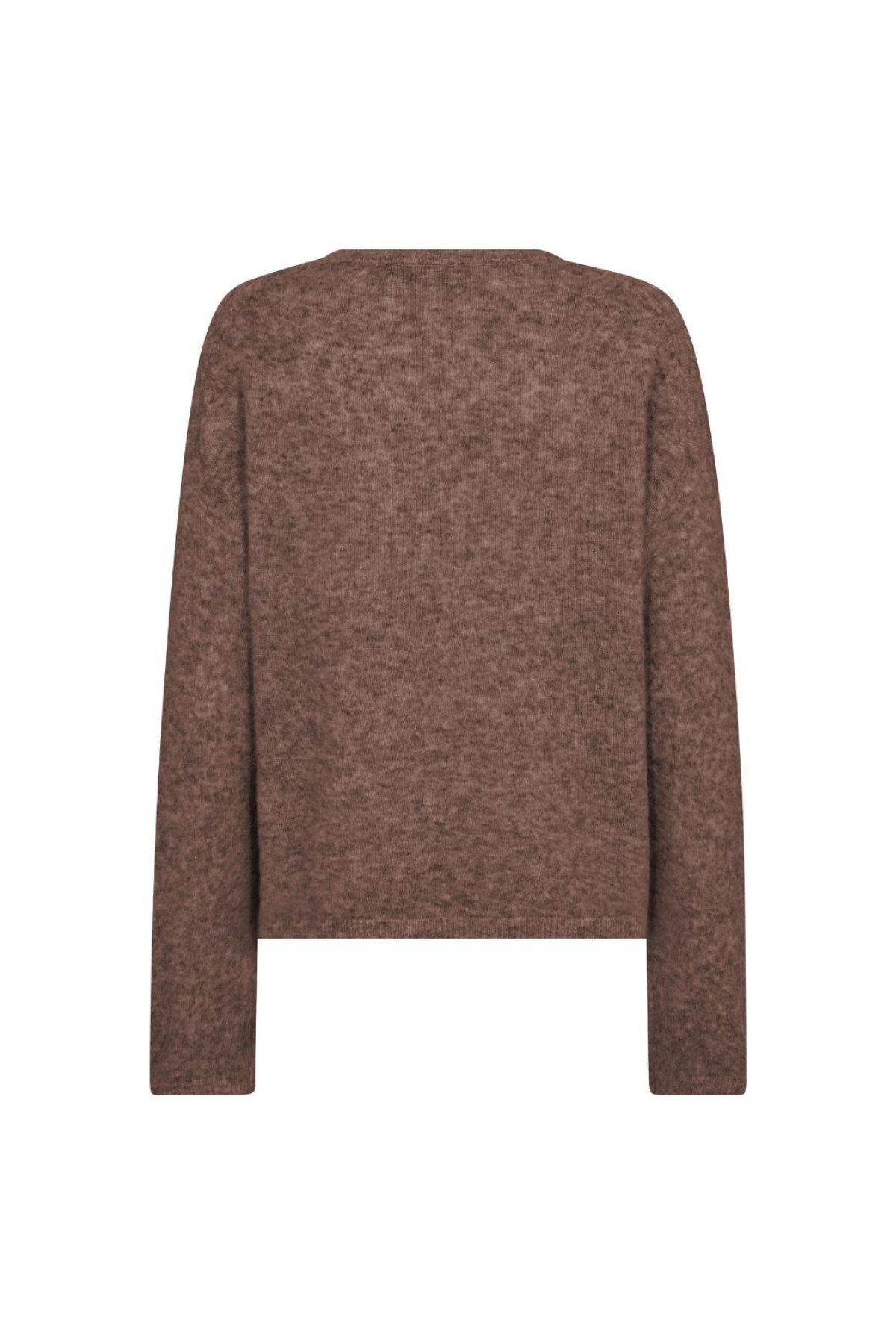 MAPE O-NECK KNIT COFFEE QUARTZ