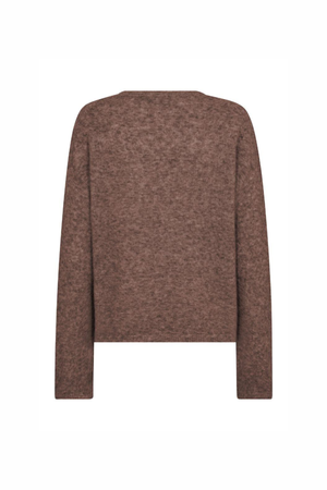 MAPE O-NECK KNIT COFFEE QUARTZ