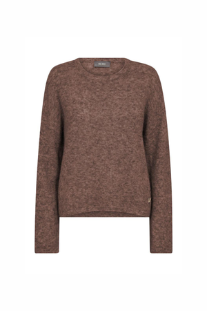 MAPE O-NECK KNIT COFFEE QUARTZ