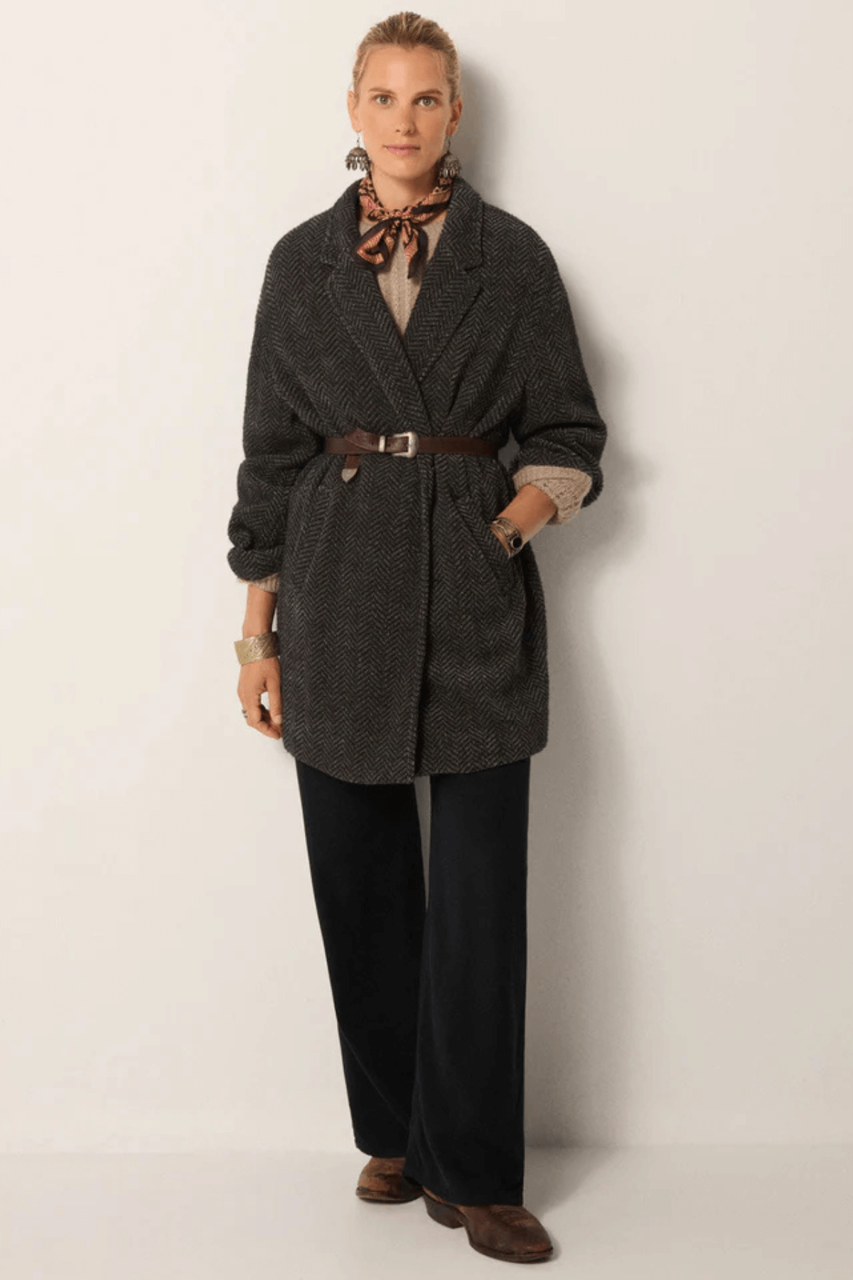 MARCEAU JACKET VELVET TWIST GREY