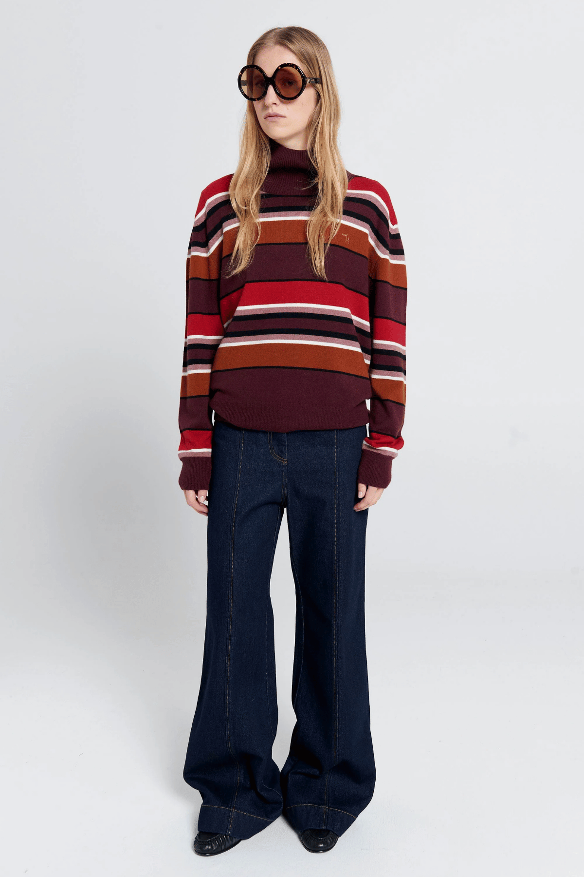 MARGOT SWEATER POPPY STRIPE