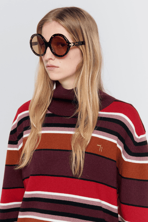 MARGOT SWEATER POPPY STRIPE