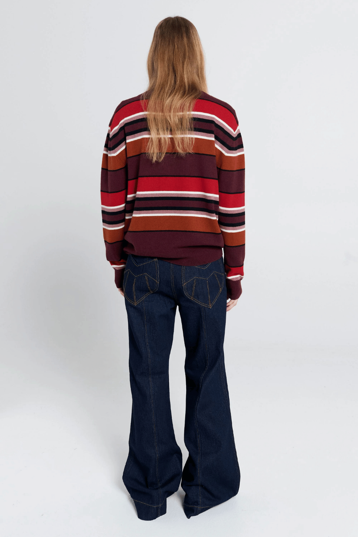 MARGOT SWEATER POPPY STRIPE