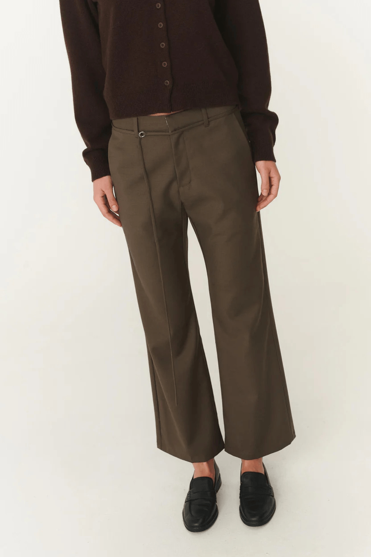 MARIN WOOL SUIT PANTS CHESTNUT