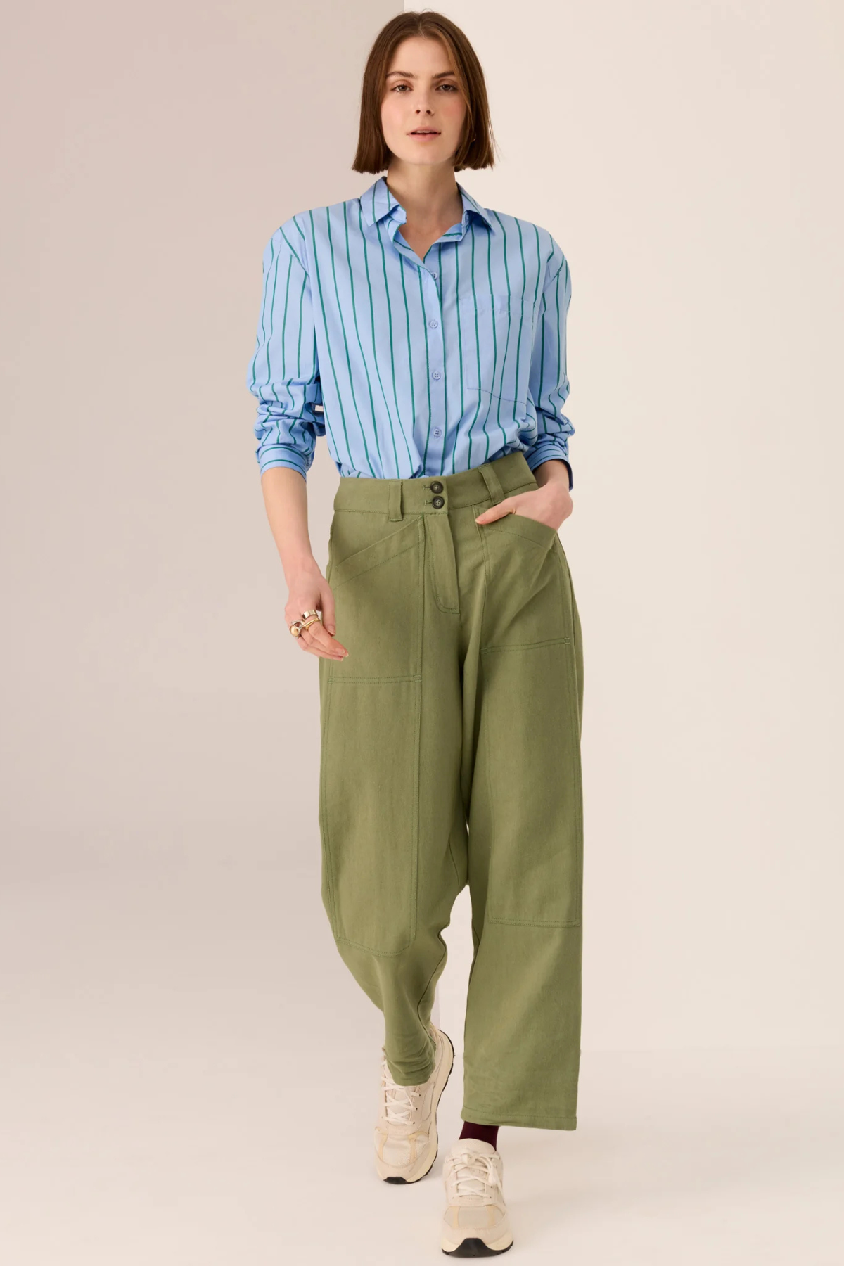 MARLON STRIPE SHIRT BLUE STRIPE