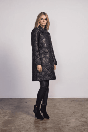 MARMONT LEATHER COAT BLACK