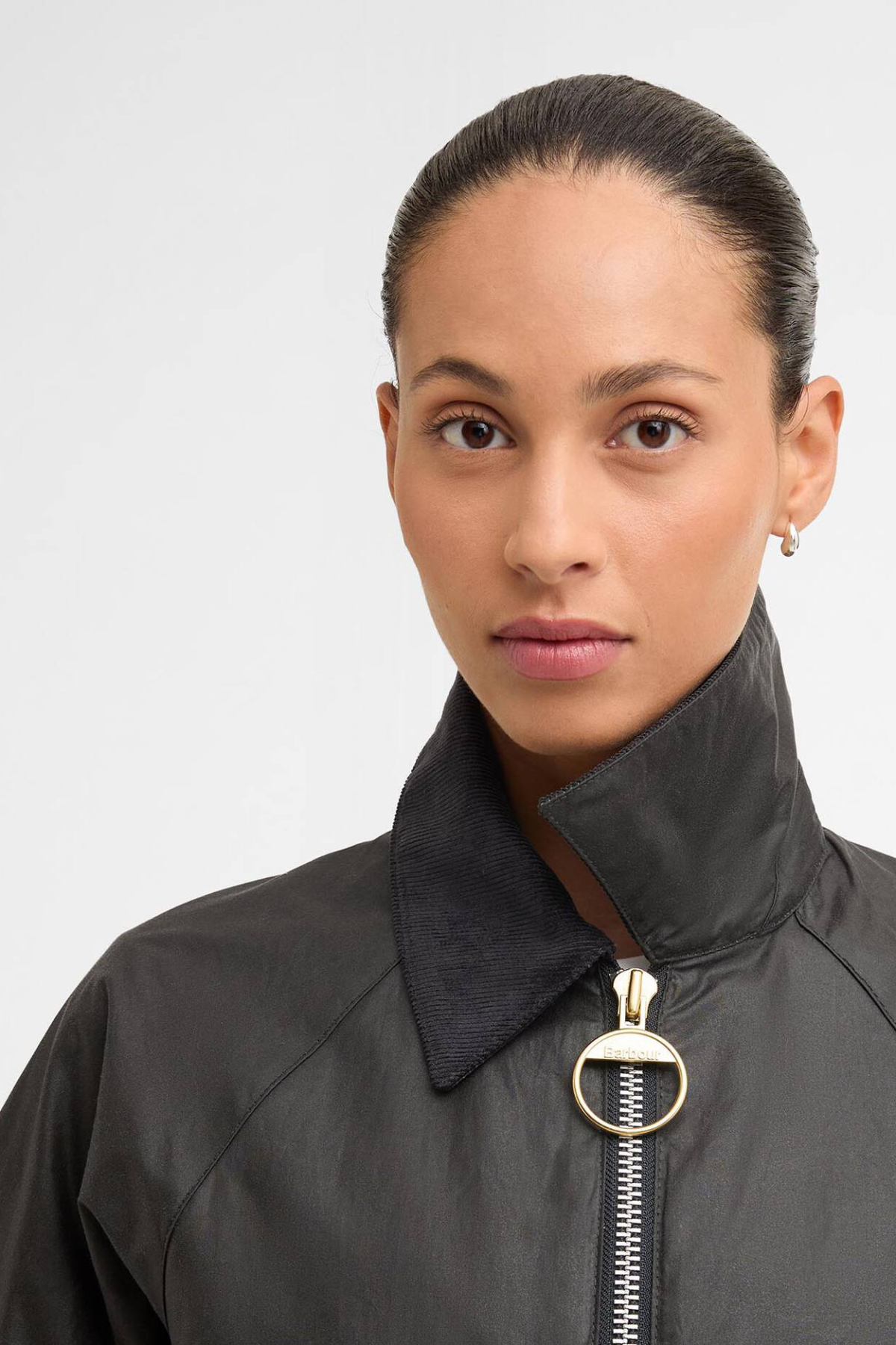 MARRON WAX JACKET GREY/DRESS