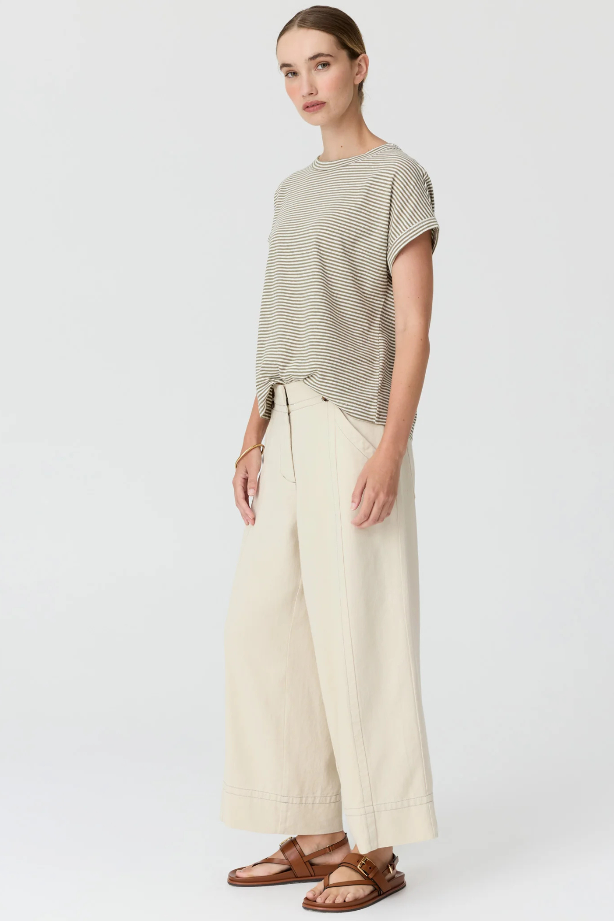 MAST STRIPE TEE FERN STRIPE