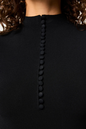 MAYFAIR SHORT SLEEVE TOP BLACK