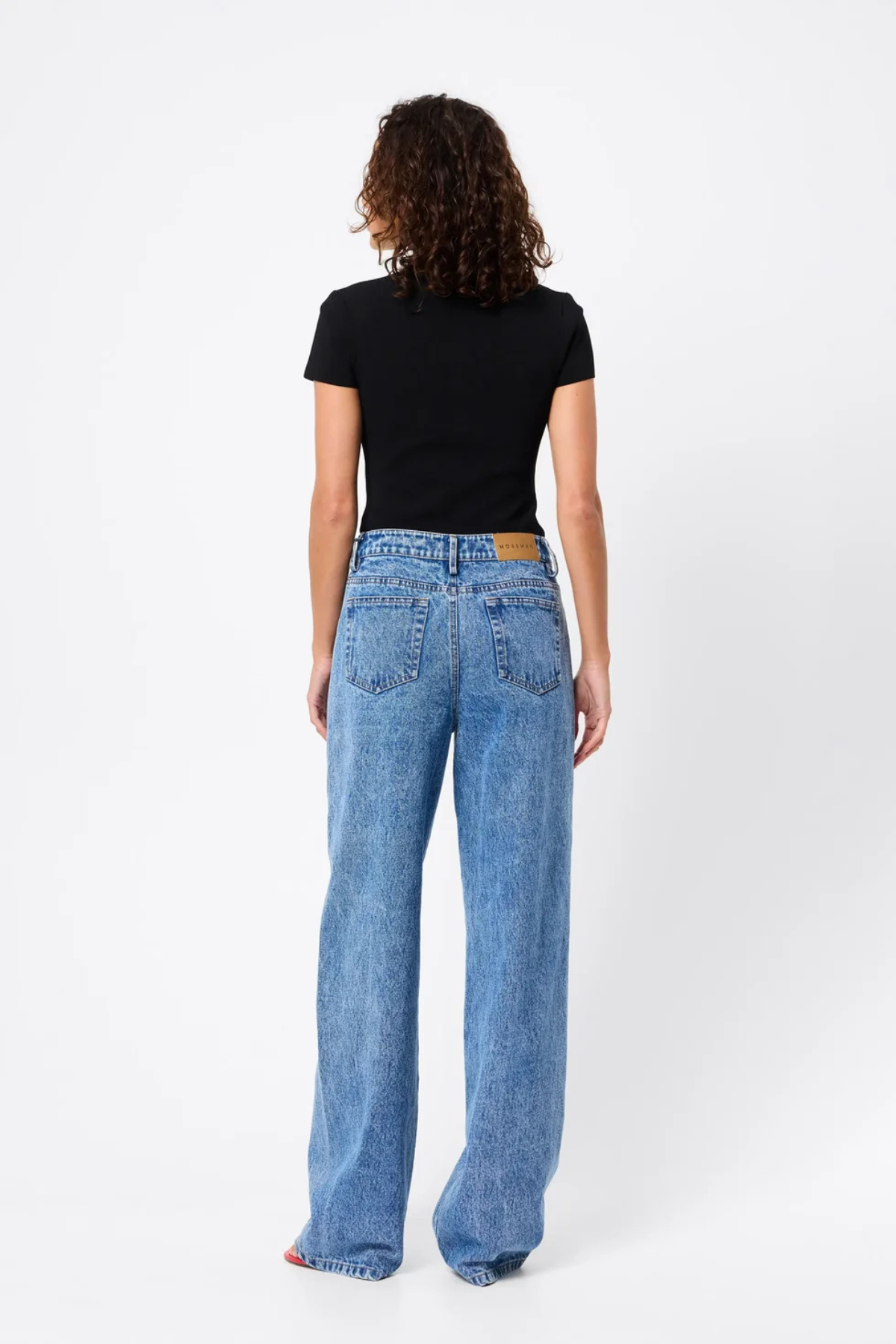 MAYFAIR SHORT SLEEVE TOP BLACK