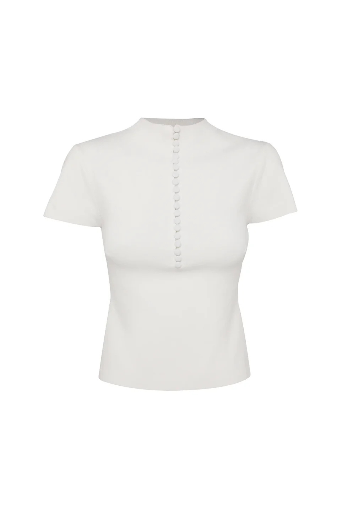 MAYFAIR SHORT SLEEVE TOP WHITE