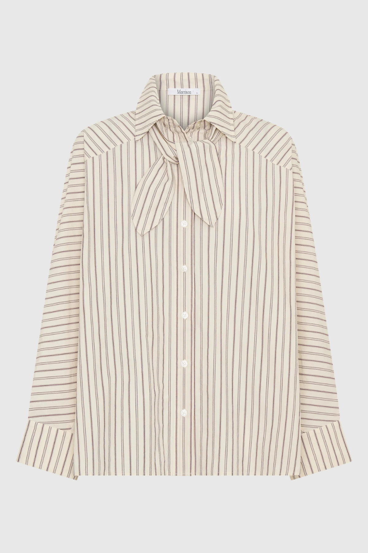 MCKENNA STRIPE SHIRT ECRU
