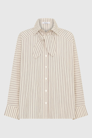 MCKENNA STRIPE SHIRT ECRU