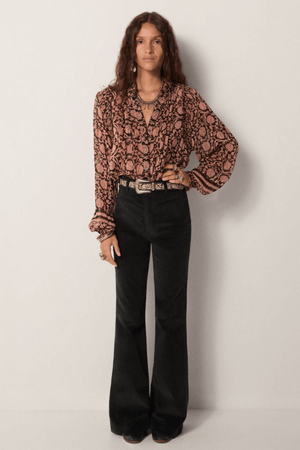 MIA BLOUSE EBONY ROSE