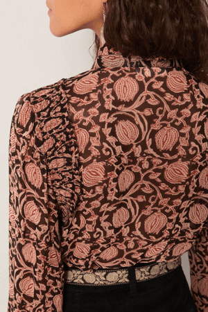 MIA BLOUSE EBONY ROSE