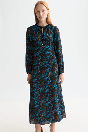 MIDI WRAP DRESS PHEASANT