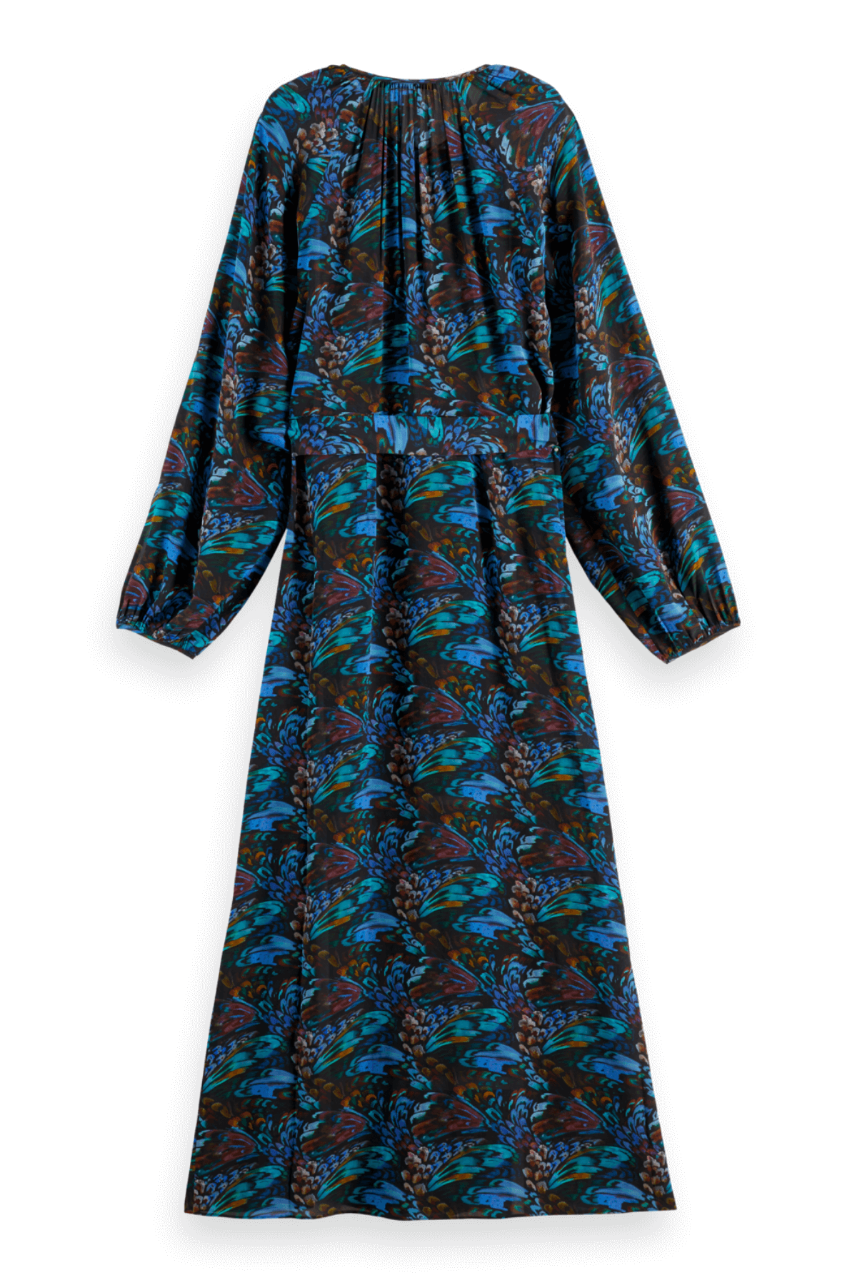 MIDI WRAP DRESS PHEASANT