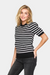 MILA STRIPED PULLOVER BLACK STRIPE