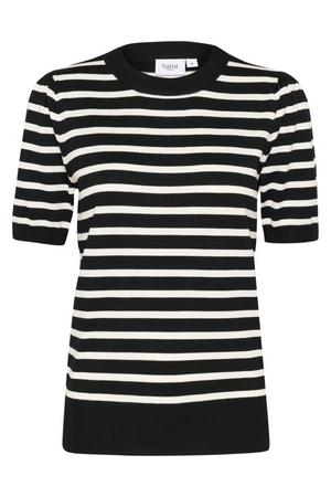 MILA STRIPED PULLOVER BLACK STRIPE