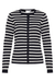 MILA STRIPED CARDIGAN BLACK STRIPE
