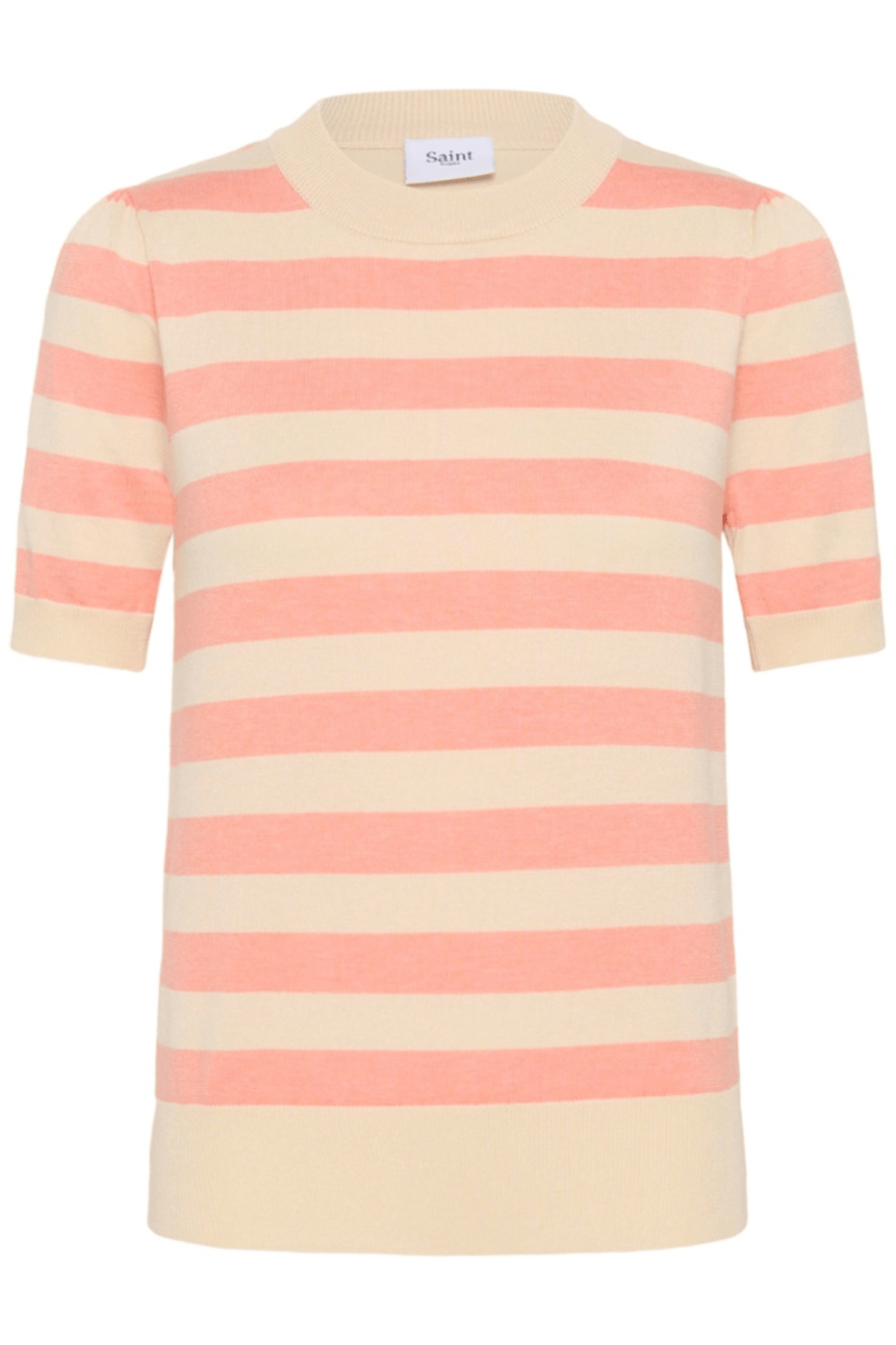 MILA SS BLOCK STRIPE PULLOVER BLOOMING IVORY