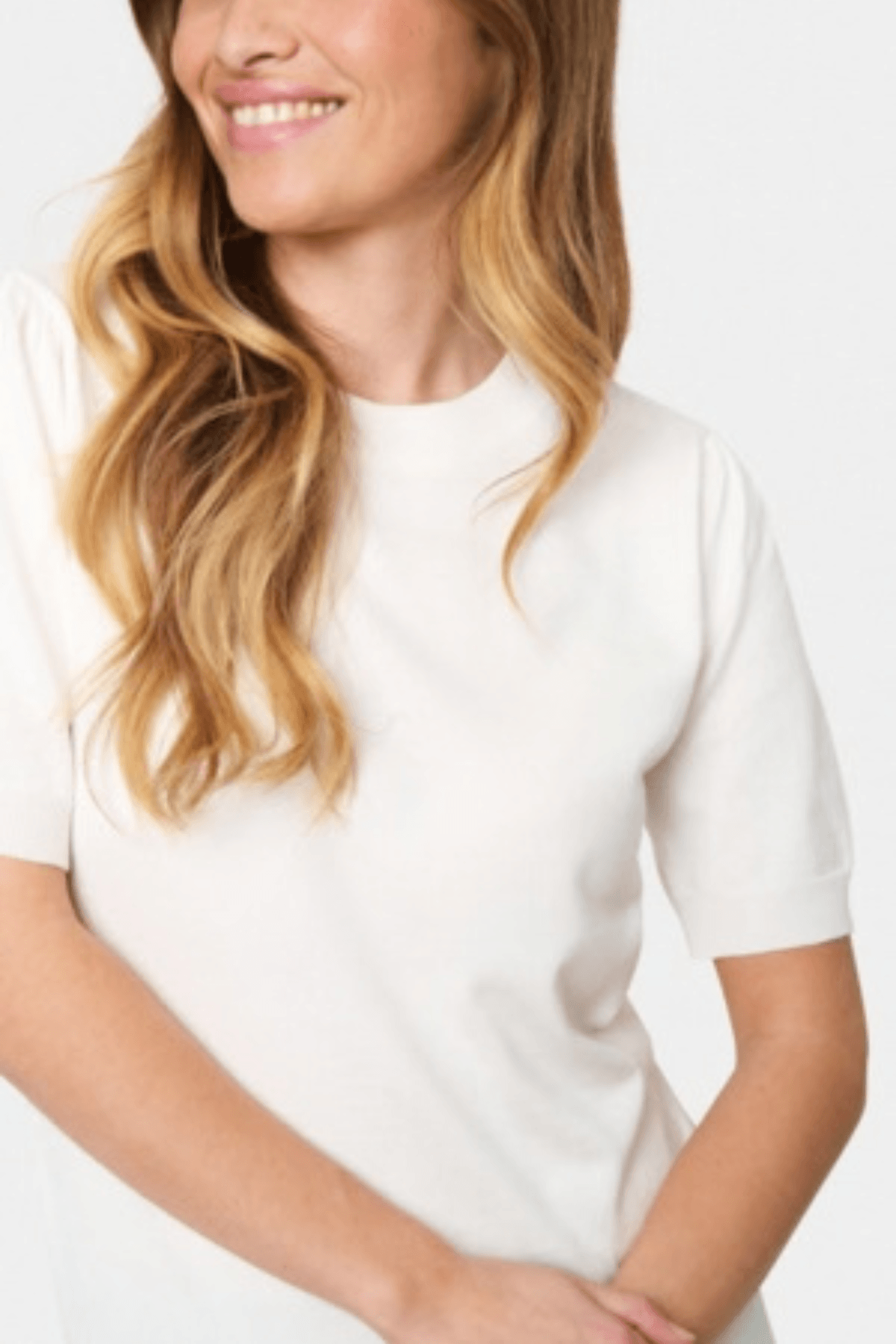 MILA SHORT SLEEVE PULLOVER ICE