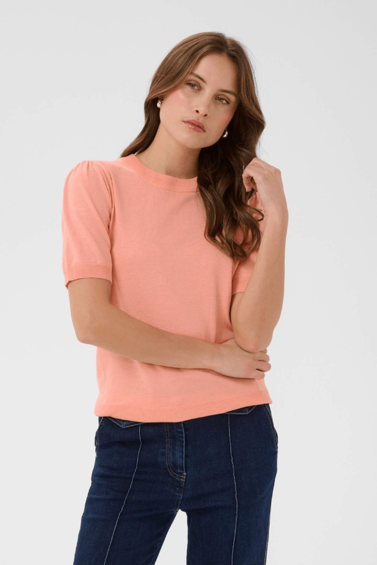 MILA SHORT SLEEVE PULLOVER BLOOMING DAHLIA