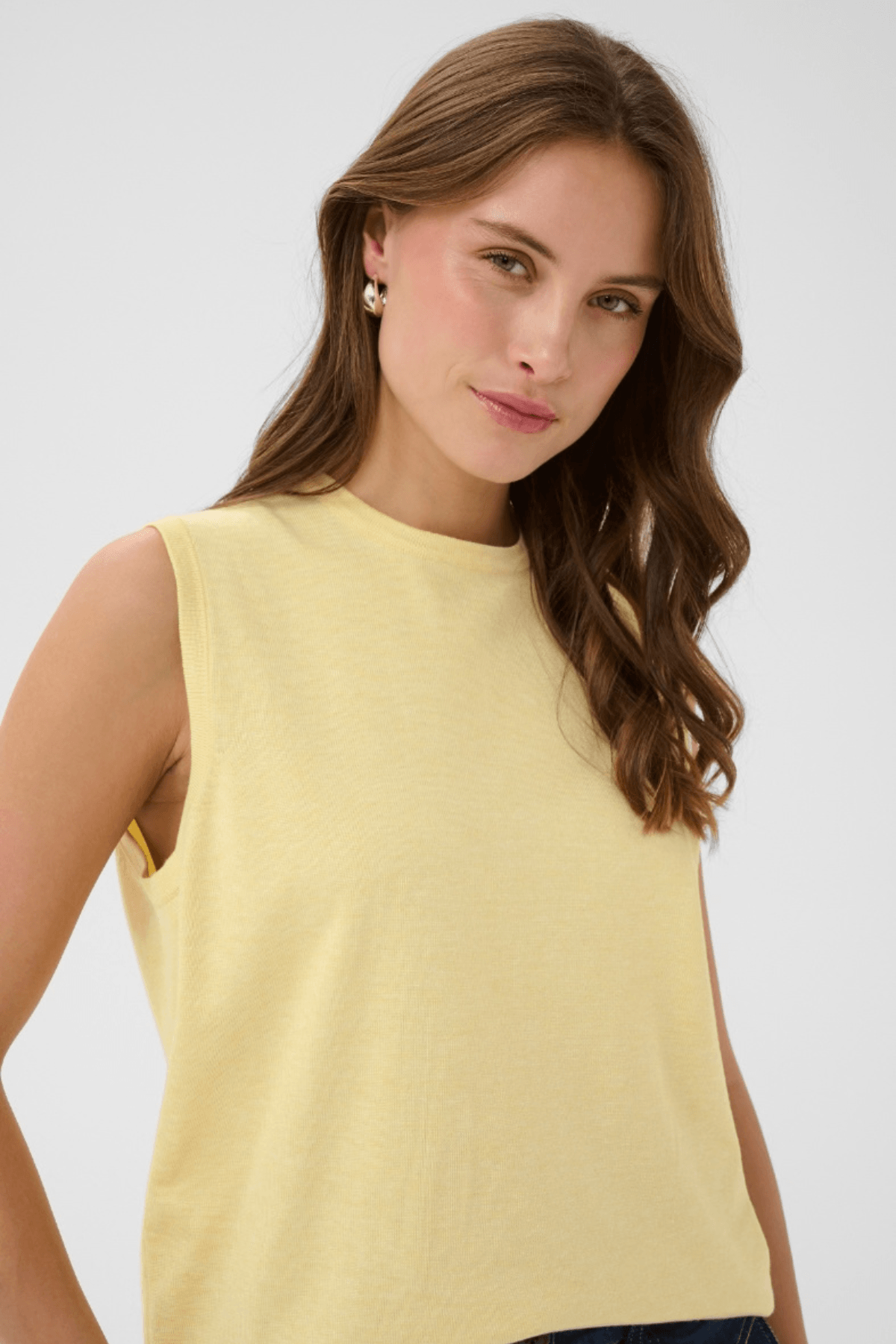 MILA VEST PINAPPLE SLICE MELANGE