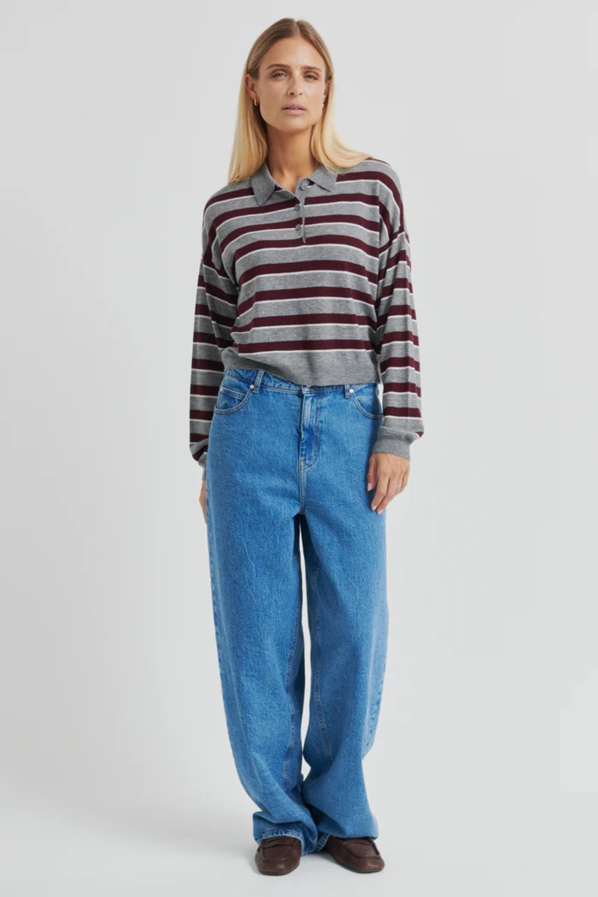 MILEY COLLARED KNIT FUDGE