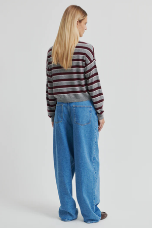 MILEY COLLARED KNIT FUDGE