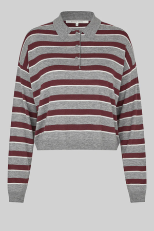 MILEY COLLARED KNIT FUDGE