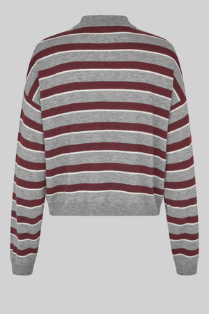 MILEY COLLARED KNIT FUDGE