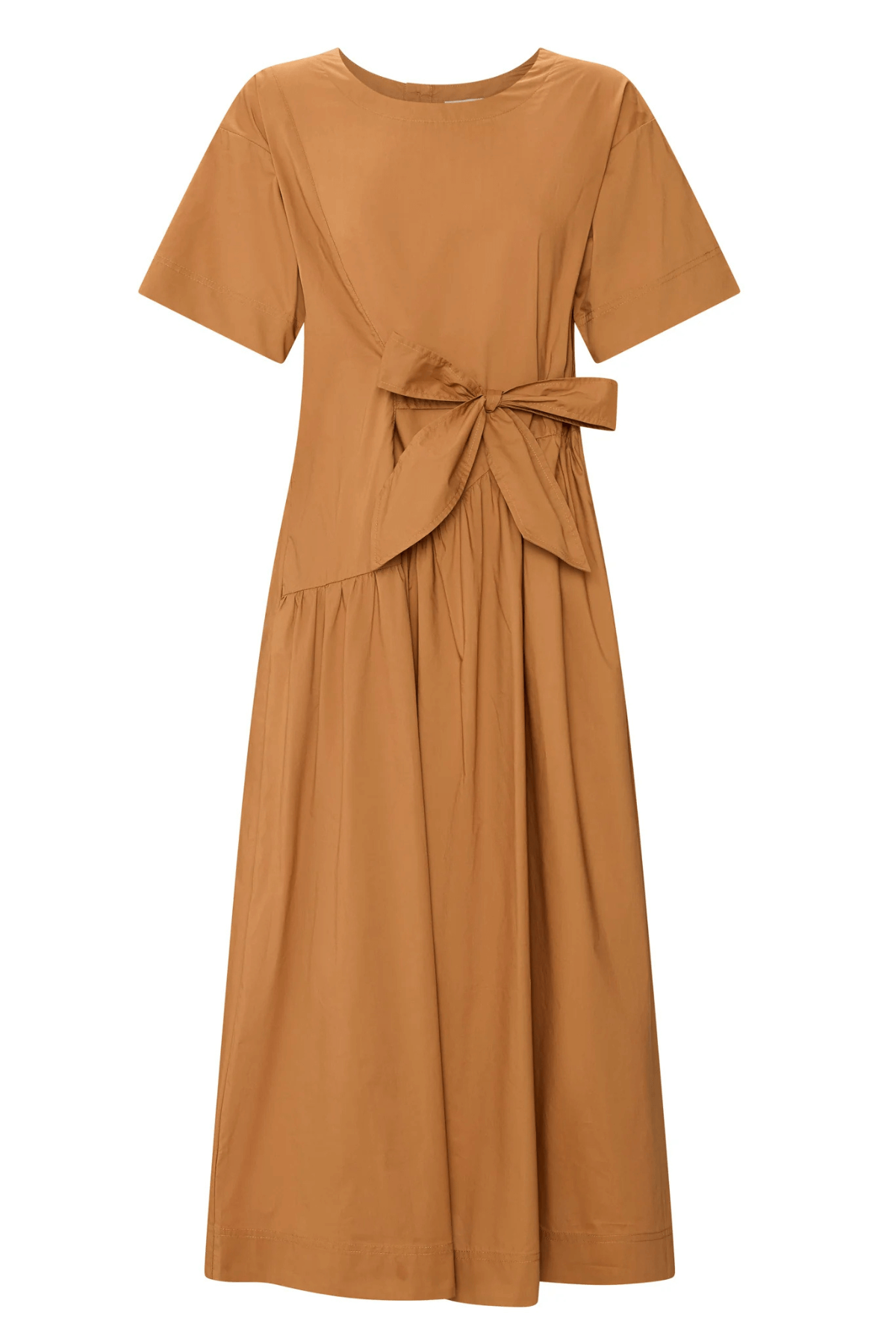 MILOS TIE DRESS TOFFEE