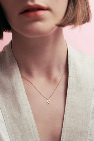 MINI RUNAWAY GIRL NECKLACE 45CM SILVER