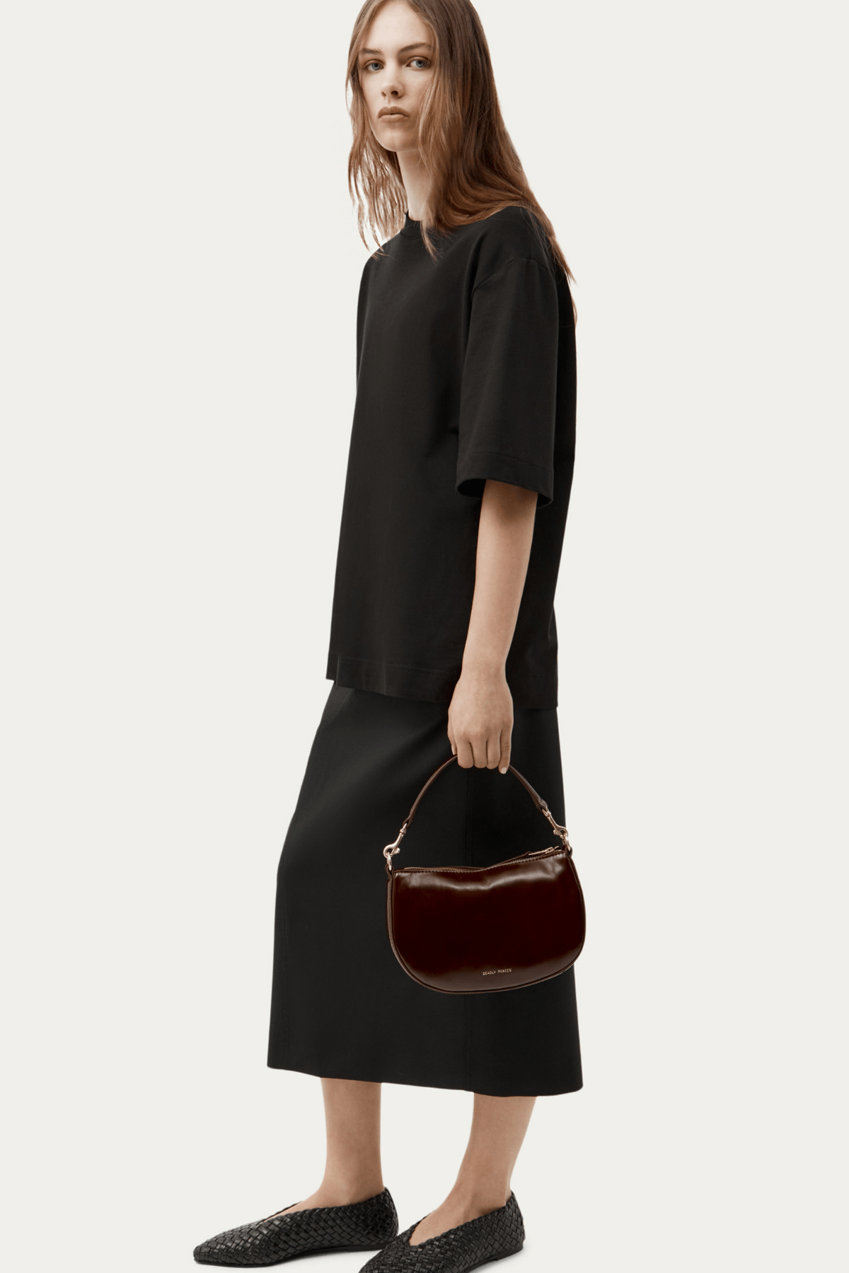 MINI SLING BAG DARK CHERRY GLOSS