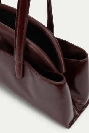 MINI VAULT TOTE DARK CHERRY GLOSS
