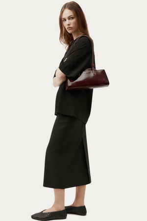 MINI VAULT TOTE DARK CHERRY GLOSS
