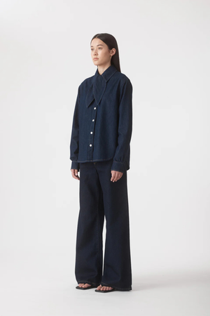 MONICA LONG SLEEVE SHIRT AFTERDARK