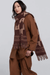 MONOGRAM JACQUARD SCARF MAHOGANY/TAN