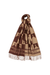 MONOGRAM JACQUARD SCARF MAHOGANY/TAN