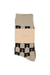 MONOGRAM SOCKS GREY BLACK/NATURAL