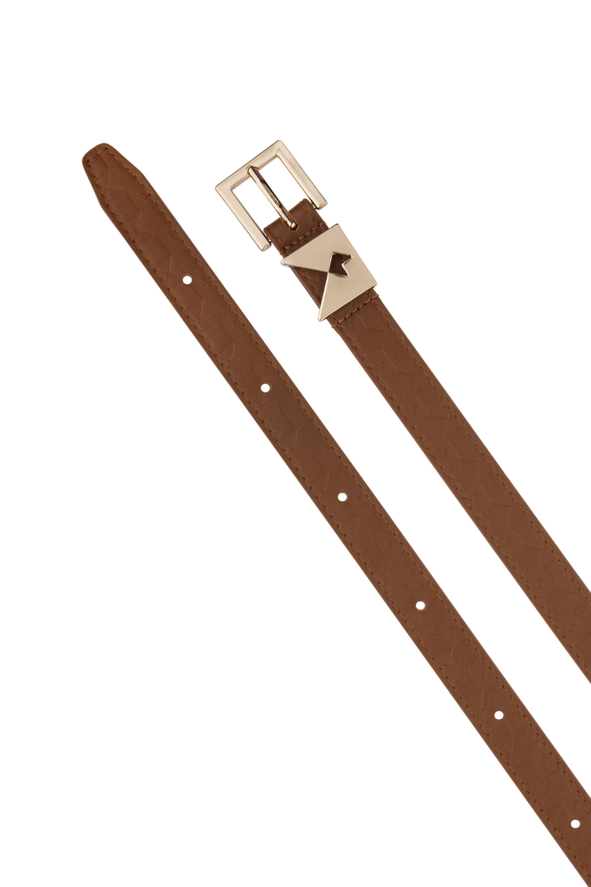 MONOGRAM KEEPER BELT DARK TAN