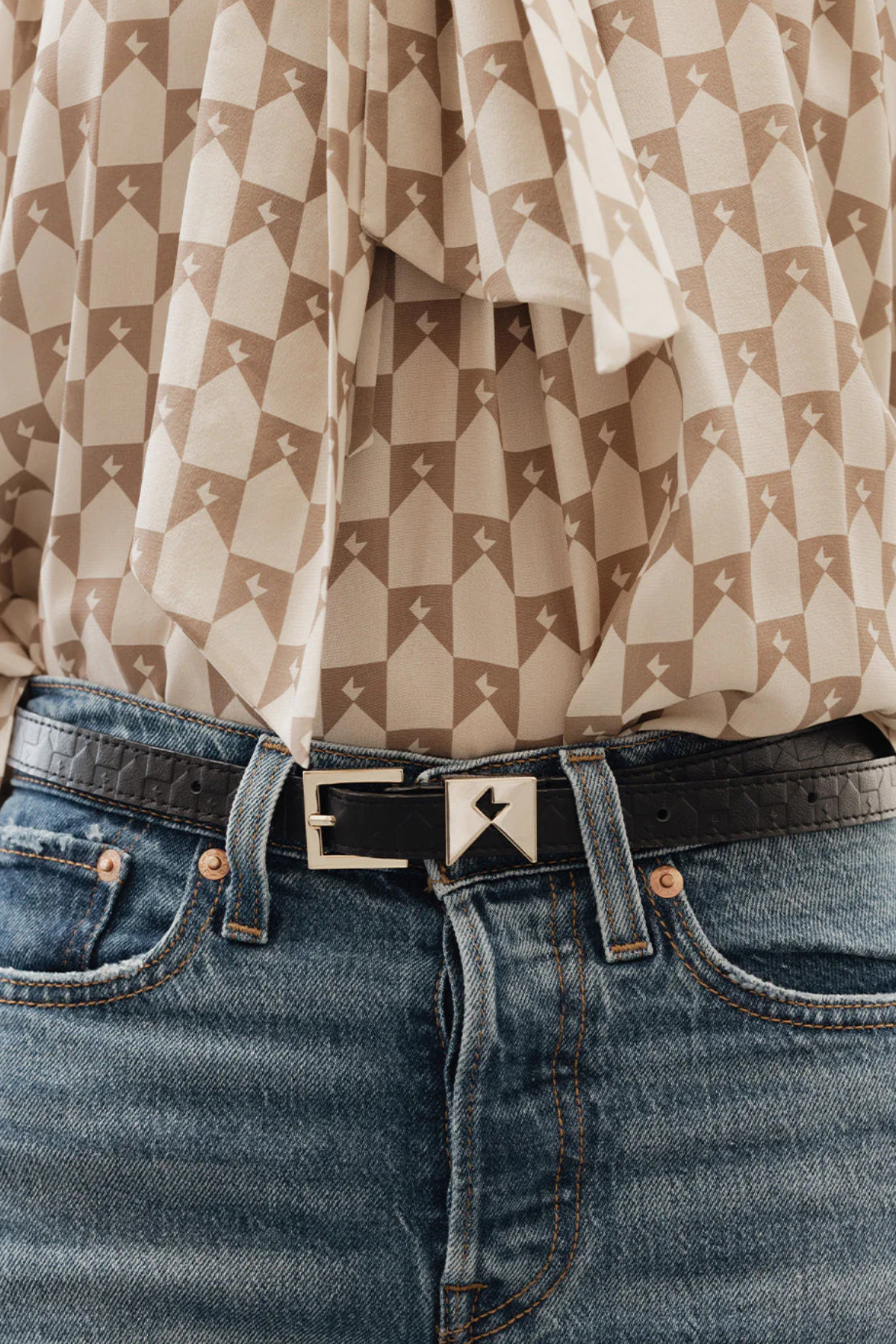 MONOGRAM KEEPER BELT BLACK