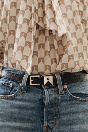 MONOGRAM KEEPER BELT BLACK