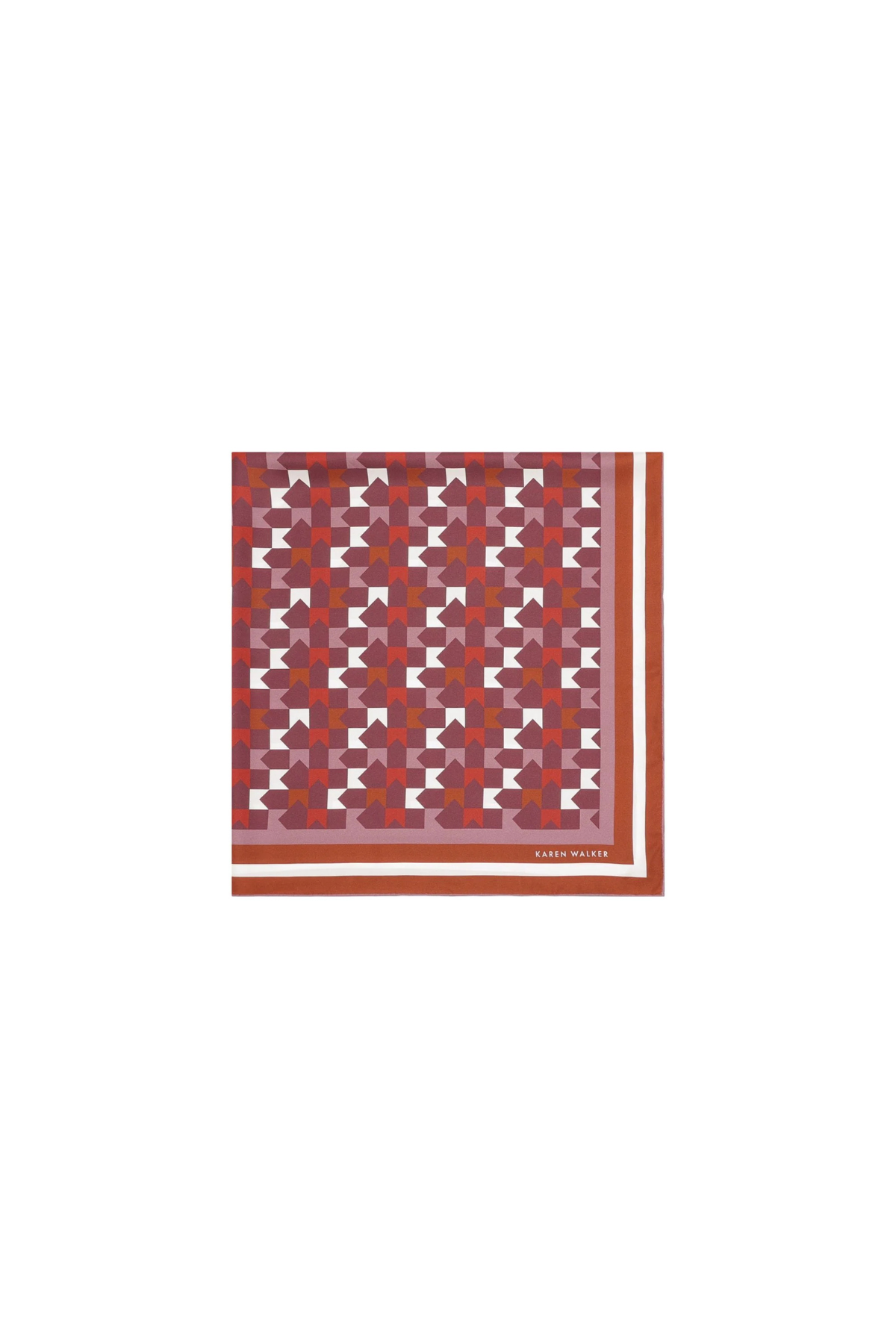 MONOGRAM LARGE CHECK CLASSIC SCARF PLUM MULTI