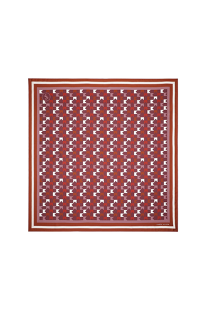 MONOGRAM LARGE CHECK CLASSIC SCARF PLUM MULTI