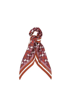 MONOGRAM LARGE CHECK CLASSIC SCARF PLUM MULTI