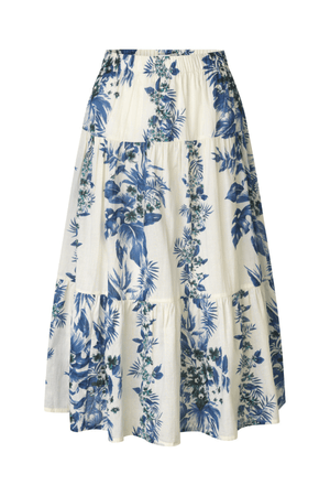 MORNING MIDI SKIRT BLUE