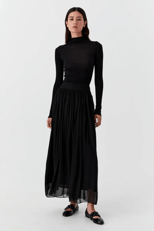 MORRI MERINO HIGH NECK BLACK
